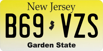 NJ license plate B69VZS