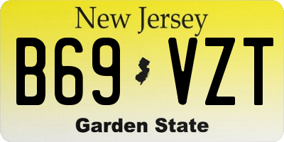 NJ license plate B69VZT