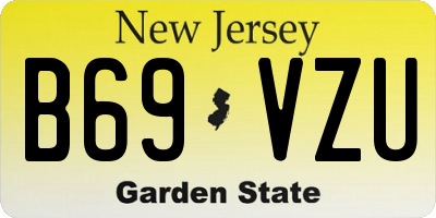 NJ license plate B69VZU