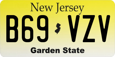 NJ license plate B69VZV