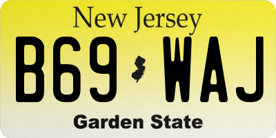 NJ license plate B69WAJ