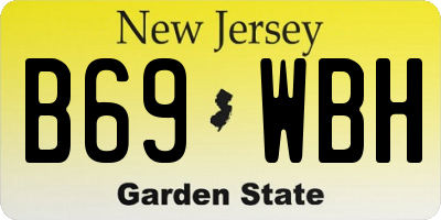 NJ license plate B69WBH
