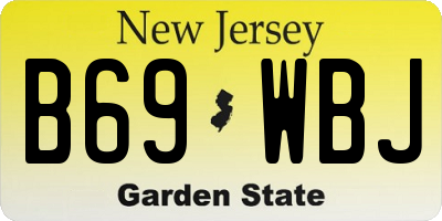 NJ license plate B69WBJ