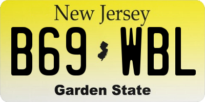 NJ license plate B69WBL