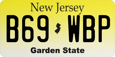 NJ license plate B69WBP