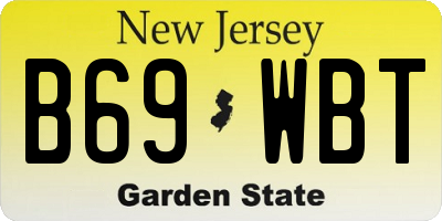 NJ license plate B69WBT