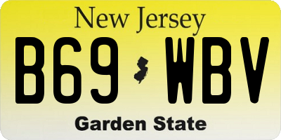 NJ license plate B69WBV