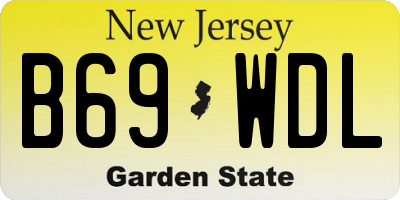 NJ license plate B69WDL