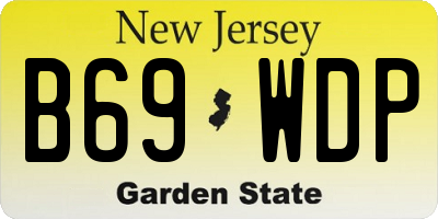 NJ license plate B69WDP