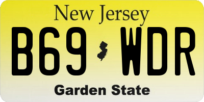 NJ license plate B69WDR
