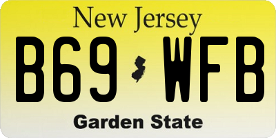 NJ license plate B69WFB