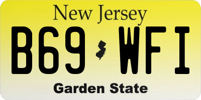 NJ license plate B69WFI