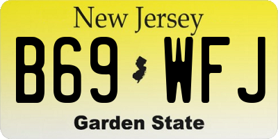 NJ license plate B69WFJ