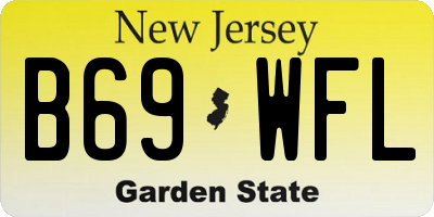 NJ license plate B69WFL