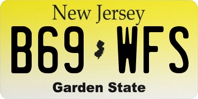 NJ license plate B69WFS