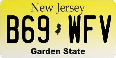 NJ license plate B69WFV