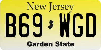 NJ license plate B69WGD