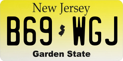 NJ license plate B69WGJ