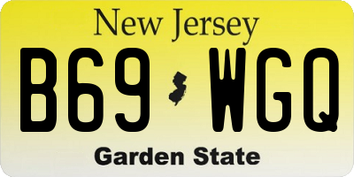 NJ license plate B69WGQ