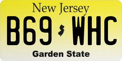 NJ license plate B69WHC