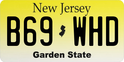 NJ license plate B69WHD