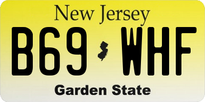 NJ license plate B69WHF