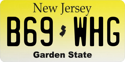NJ license plate B69WHG