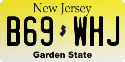 NJ license plate B69WHJ