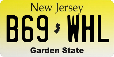 NJ license plate B69WHL