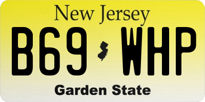 NJ license plate B69WHP