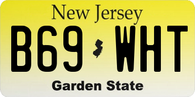 NJ license plate B69WHT