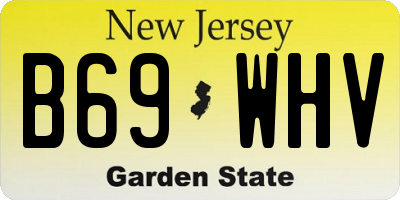 NJ license plate B69WHV