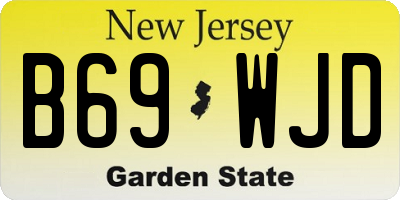 NJ license plate B69WJD