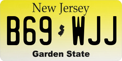 NJ license plate B69WJJ