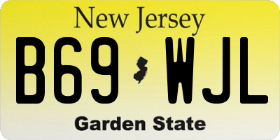 NJ license plate B69WJL