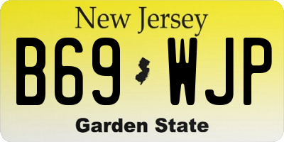 NJ license plate B69WJP