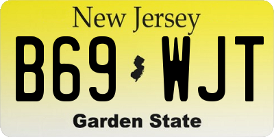 NJ license plate B69WJT