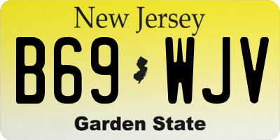 NJ license plate B69WJV