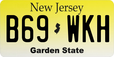 NJ license plate B69WKH