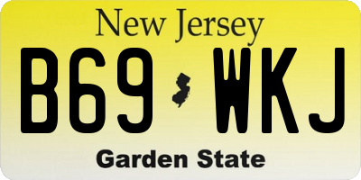 NJ license plate B69WKJ