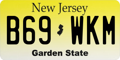NJ license plate B69WKM