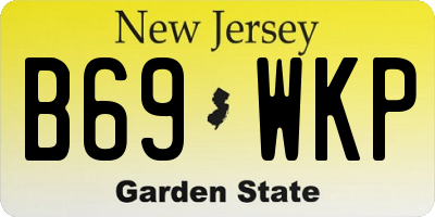 NJ license plate B69WKP