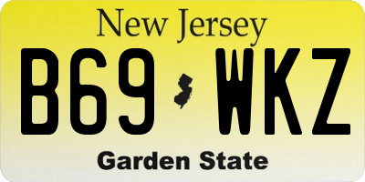 NJ license plate B69WKZ