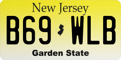 NJ license plate B69WLB