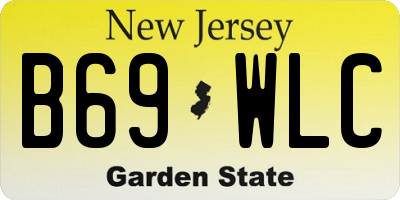 NJ license plate B69WLC
