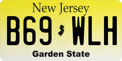 NJ license plate B69WLH