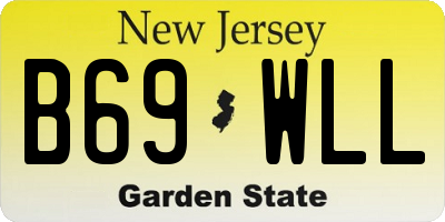 NJ license plate B69WLL