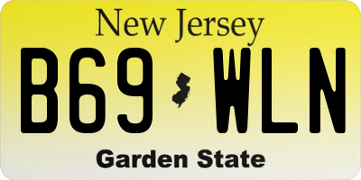 NJ license plate B69WLN
