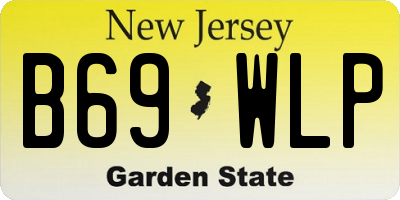 NJ license plate B69WLP