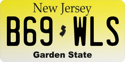 NJ license plate B69WLS